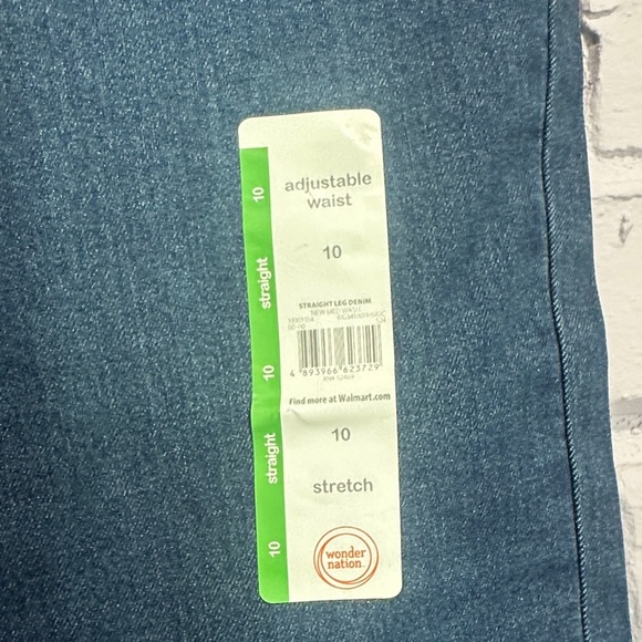 NEW Wonder Nation Kids Straight Leg Jeans in Dark Blue size 10 - Picture 3 of 5